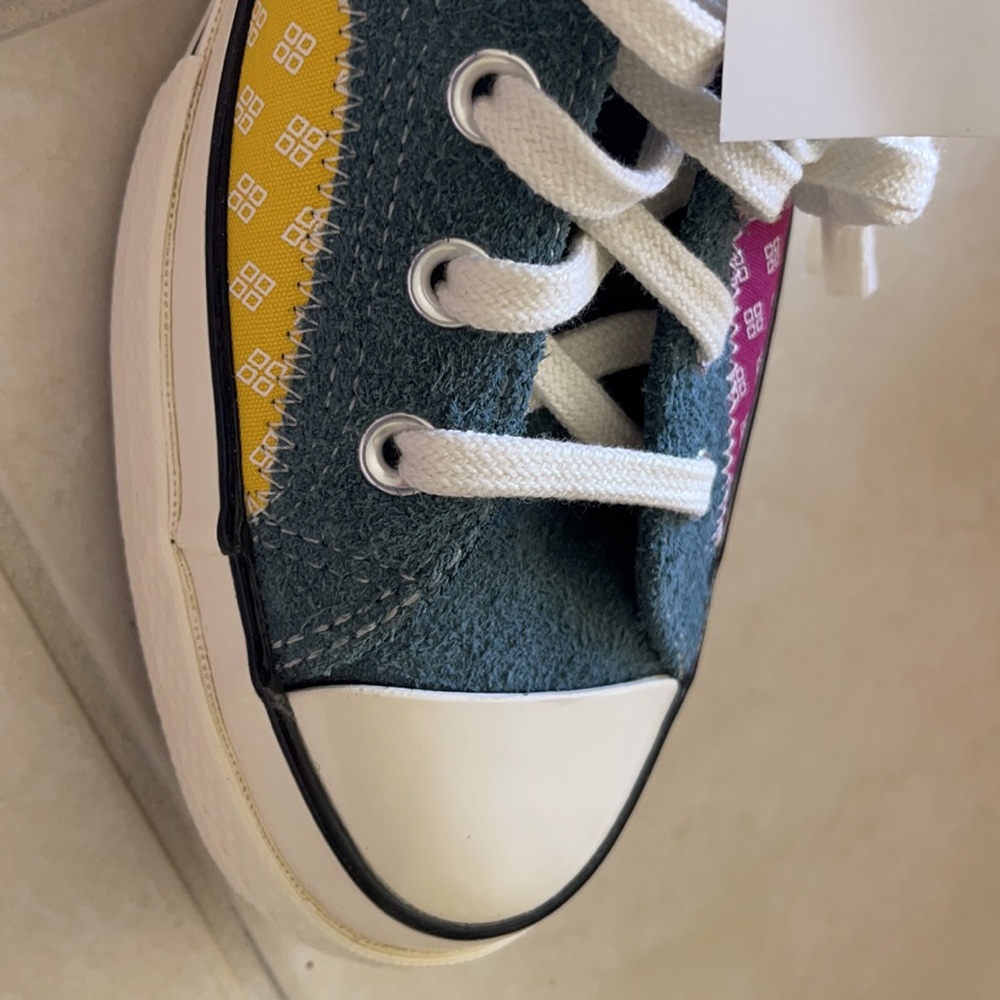 Chuck Taylor Patchwork Shoes! Never Worn! - image 5